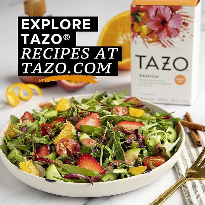 TAZO Tea Bags, Iced or Hot, Passion Herbal Tea, 20 Tea Bags (Pack of 6)