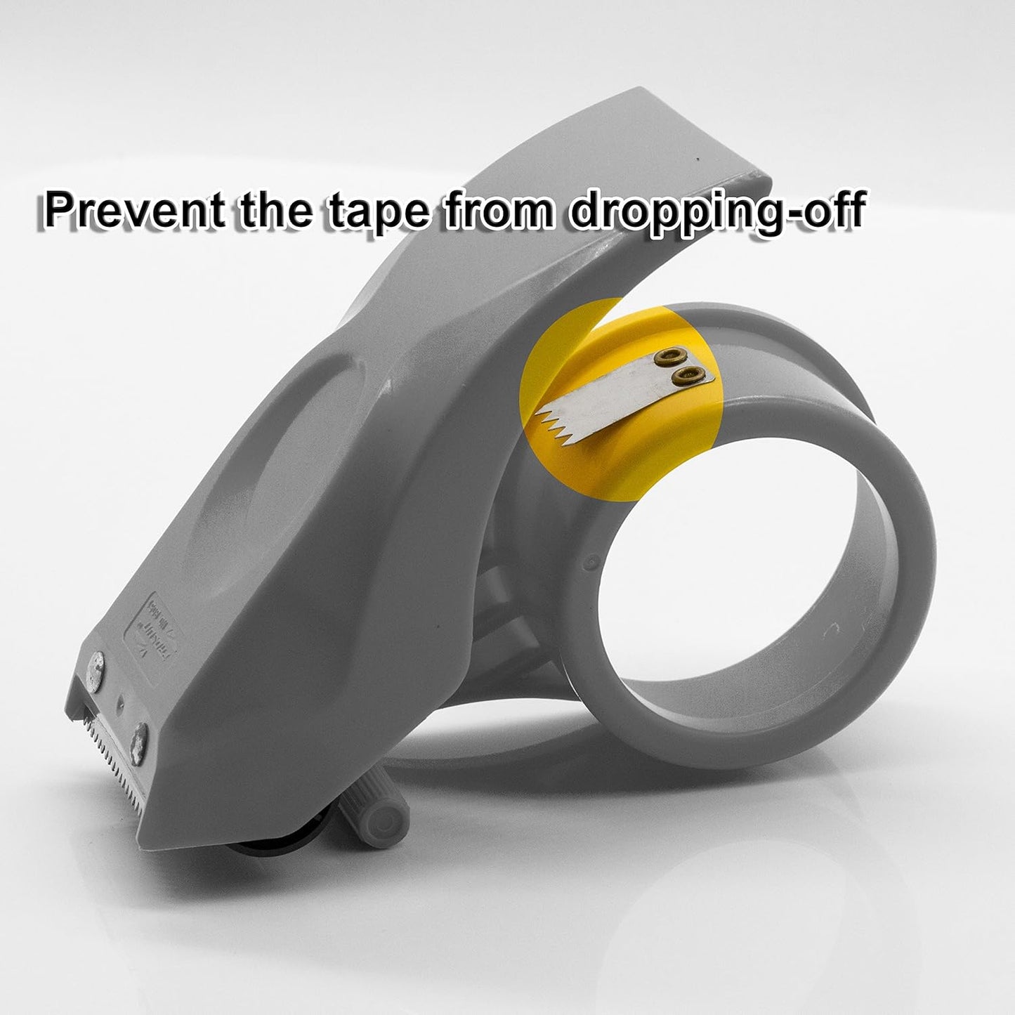 Easy-Mount 2 Inch Tape Gun Dispenser Packing Packaging Sealing Cutter Black Handheld Warehouse Tools