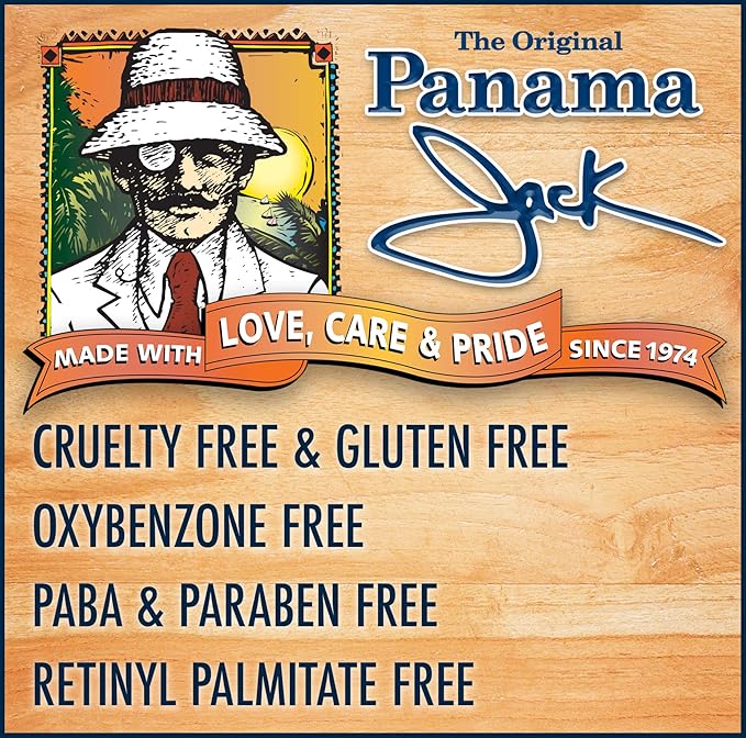Panama Jack Sunscreen Lip Balm - SPF 45, Broad Spectrum UVA-UVB Sunscreen Protection, Prevents & Soothes Dry, Chapped Lips, Tropical, Pack of 3