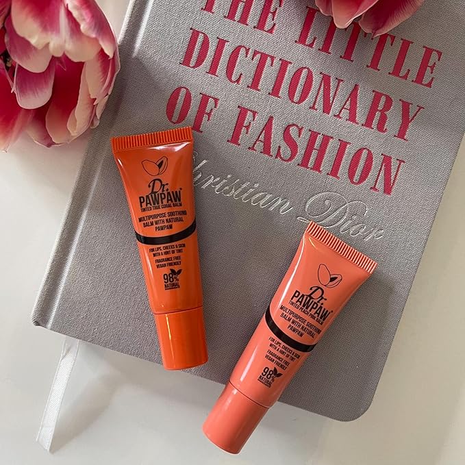 Dr.PAWPAW Outrageous Orange Balm, Multi-Purpose Natural No Fragrance, for Hydrating Lips, Skin, Hair, Cuticles, Nails & Beauty Finishing (10 ml)