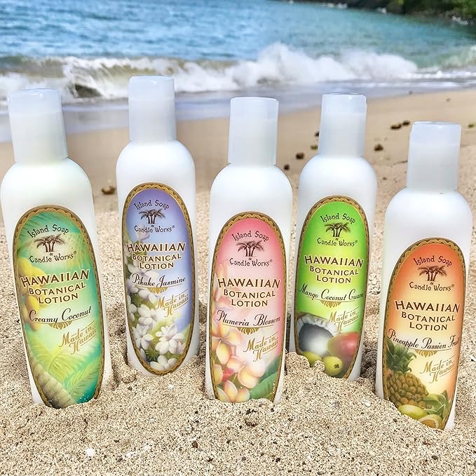 Island Soap and Candle Works Pineapple Scented Body Lotion for Men and Women, Paraben Free Body Moisturizer - Hydrating Hawaiian Skincare - Pineapple Passion Fruit - 8.5 Fl Oz Bottle