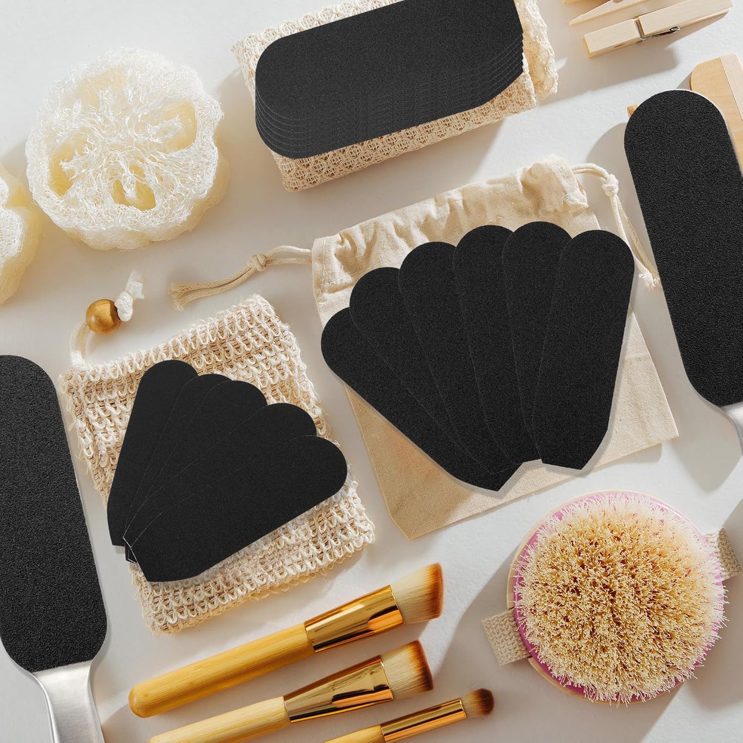 140 Pcs Stainless Steel Foot File Refills 120 Grit 180 Grit Foot File Replacement Pads Foot Rasp Pad with Removable Glue