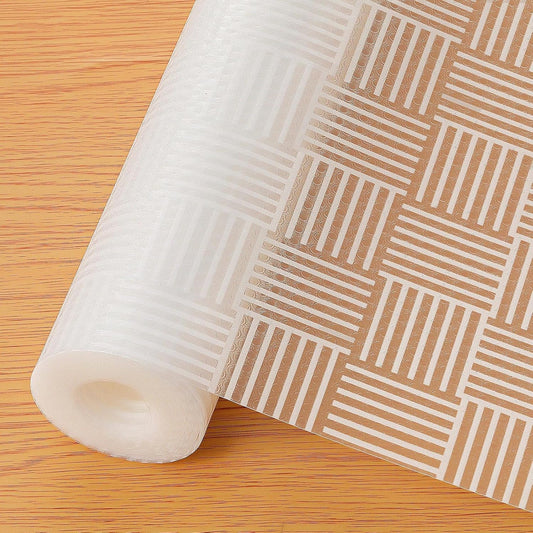 Cooyes Shelf and Drawer Liner for Kitchen Cabinets – Non-Adhesive, Waterproof, Non-Slip Cabinet Liners for Scratch Protection, Desk, Refrigerator, Shelves, Drawers with Modern Pattern